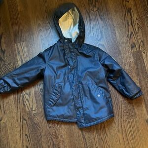Bonpoint Kids Navy Blue Hooded Jacket